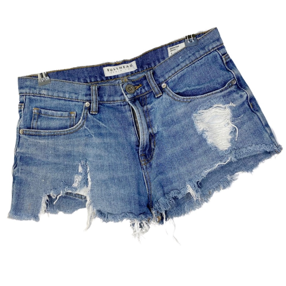 Bullhead Boyfriend Short Ripped Denim Shorts 5